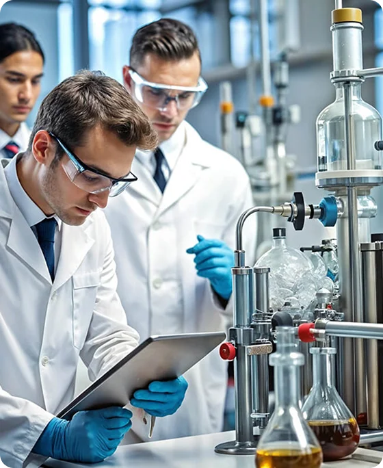 Clinical research professionals reviewing study operations